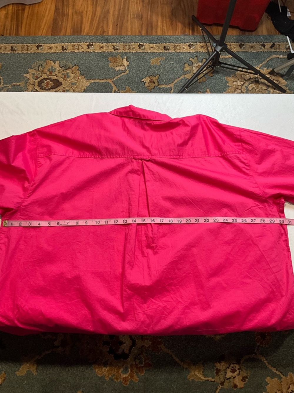Old Navy Hot Pink Button-Down Boyfriend Shirt Size 3X - Picture 7 of 7